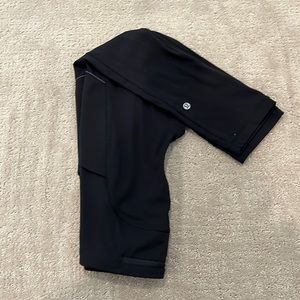 LULULEMON black capri leggings size 2